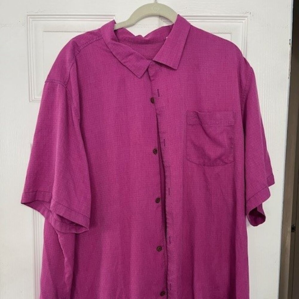 COPY - Purple / Magenta Tommy Bahama Camp Shirt - XXXL